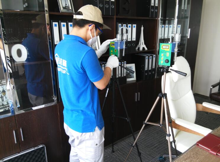 成都珠江国际中心除甲醛治理施工展示